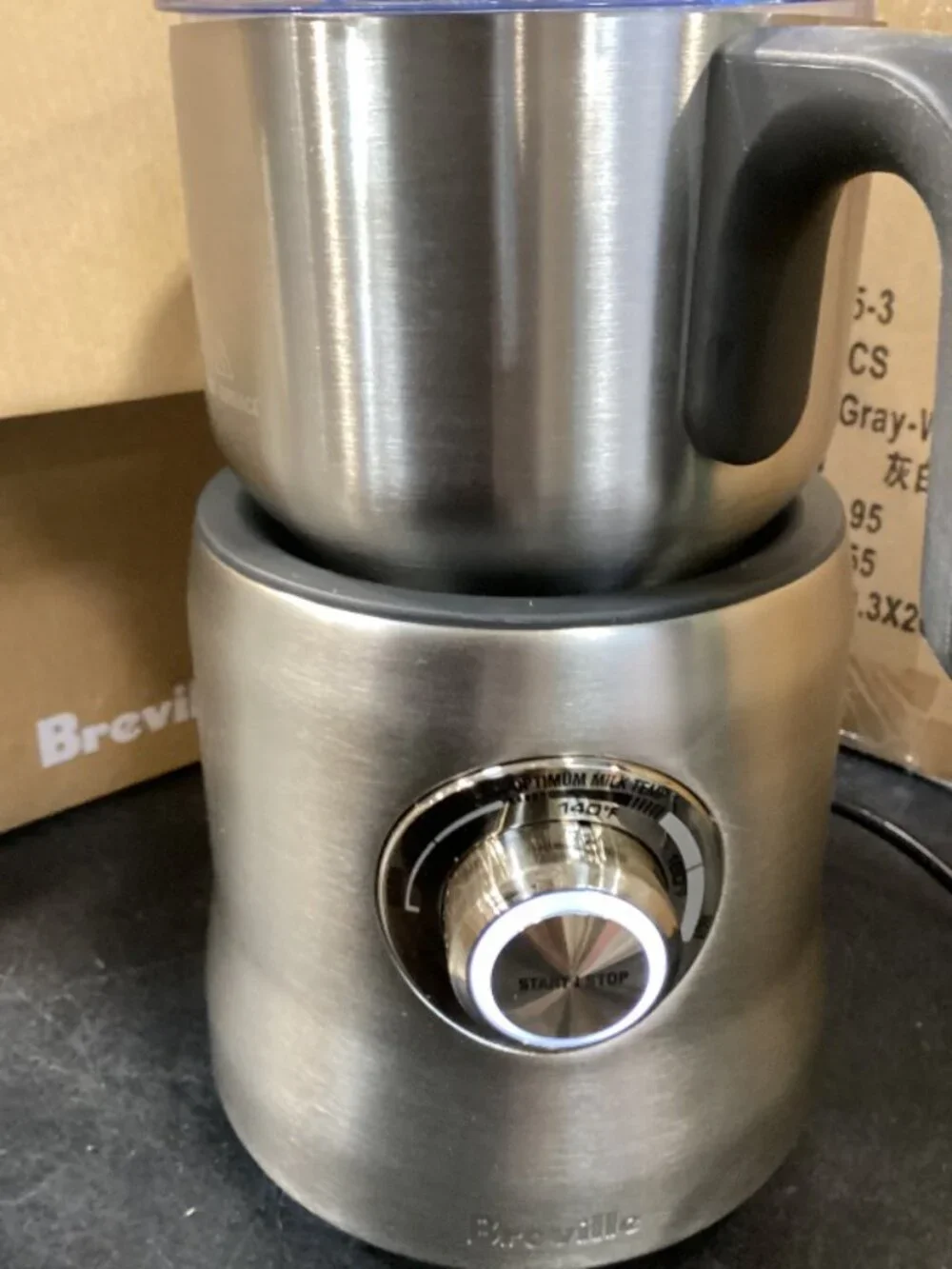 Breville BMF600XL Milk Café Frother, Brushed Stainless Steel
